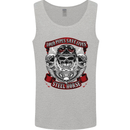 Motorcycle Lound Pipes Saves Lives Biker Mens Vest Tank Top Sports Grey
