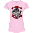 Motorcycle Lound Pipes Saves Lives Biker Womens Petite Cut T-Shirt Light Pink