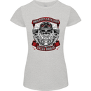 Motorcycle Lound Pipes Saves Lives Biker Womens Petite Cut T-Shirt Sports Grey