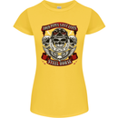 Motorcycle Lound Pipes Saves Lives Biker Womens Petite Cut T-Shirt Yellow