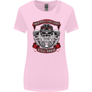 Motorcycle Lound Pipes Saves Lives Biker Womens Wider Cut T-Shirt Light Pink