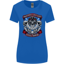 Motorcycle Lound Pipes Saves Lives Biker Womens Wider Cut T-Shirt Royal Blue