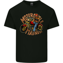 Motorcycle Madness Motorbike Biker Mens Cotton T-Shirt Tee Top Black