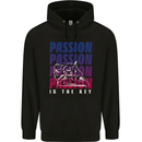 Motorcycle Passion Is the Key Biker Childrens Kids Hoodie Black