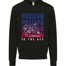 Motorcycle Passion Is the Key Biker Kids Sweatshirt Jumper Black