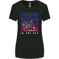 Motorcycle Passion Is the Key Biker Womens Wider Cut T-Shirt Black