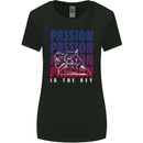 Motorcycle Passion Is the Key Biker Womens Wider Cut T-Shirt Black