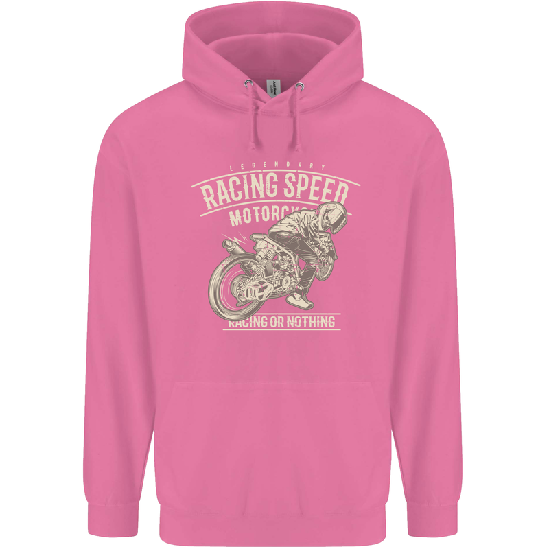 Motorcycle Racing Biker Skull Motorbike Childrens Kids Hoodie Azalea