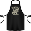 Motorcycle Racing Biker Skull Motorbike Cotton Apron 100% Organic Black