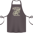 Motorcycle Racing Biker Skull Motorbike Cotton Apron 100% Organic Dark Grey