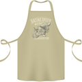 Motorcycle Racing Biker Skull Motorbike Cotton Apron 100% Organic Khaki