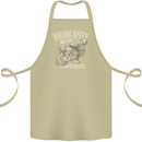 Motorcycle Racing Biker Skull Motorbike Cotton Apron 100% Organic Khaki