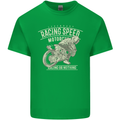 Motorcycle Racing Biker Skull Motorbike Kids T-Shirt Childrens Irish Green