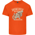 Motorcycle Racing Biker Skull Motorbike Kids T-Shirt Childrens Orange