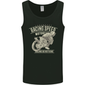 Motorcycle Racing Biker Skull Motorbike Mens Vest Tank Top Black