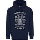 Motorcycle Repair Motorbike Biker Childrens Kids Hoodie Navy Blue