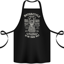 Motorcycle Repair Motorbike Biker Cotton Apron 100% Organic Black