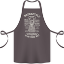 Motorcycle Repair Motorbike Biker Cotton Apron 100% Organic Dark Grey