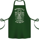 Motorcycle Repair Motorbike Biker Cotton Apron 100% Organic Forest Green