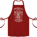 Motorcycle Repair Motorbike Biker Cotton Apron 100% Organic Maroon