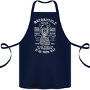 Motorcycle Repair Motorbike Biker Cotton Apron 100% Organic Navy Blue