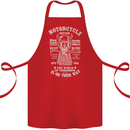 Motorcycle Repair Motorbike Biker Cotton Apron 100% Organic Red