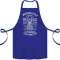 Motorcycle Repair Motorbike Biker Cotton Apron 100% Organic Royal Blue