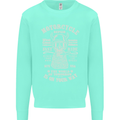 Motorcycle Repair Motorbike Biker Kids Sweatshirt Jumper Peppermint