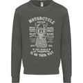 Motorcycle Repair Motorbike Biker Kids Sweatshirt Jumper Storm Grey