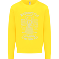 Motorcycle Repair Motorbike Biker Kids Sweatshirt Jumper Yellow