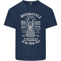 Motorcycle Repair Motorbike Biker Kids T-Shirt Childrens Navy Blue
