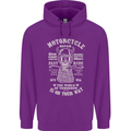 Motorcycle Repair Motorbike Biker Mens 80% Cotton Hoodie Purple