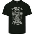 Motorcycle Repair Motorbike Biker Mens Cotton T-Shirt Tee Top Black