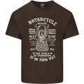 Motorcycle Repair Motorbike Biker Mens Cotton T-Shirt Tee Top Dark Chocolate