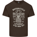 Motorcycle Repair Motorbike Biker Mens Cotton T-Shirt Tee Top Dark Chocolate