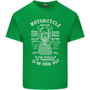Motorcycle Repair Motorbike Biker Mens Cotton T-Shirt Tee Top Irish Green