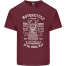 Motorcycle Repair Motorbike Biker Mens Cotton T-Shirt Tee Top Maroon