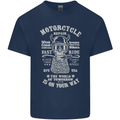 Motorcycle Repair Motorbike Biker Mens Cotton T-Shirt Tee Top Navy Blue