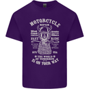 Motorcycle Repair Motorbike Biker Mens Cotton T-Shirt Tee Top Purple
