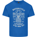 Motorcycle Repair Motorbike Biker Mens Cotton T-Shirt Tee Top Royal Blue
