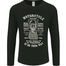 Motorcycle Repair Motorbike Biker Mens Long Sleeve T-Shirt Black