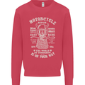 Motorcycle Repair Motorbike Biker Mens Sweatshirt Jumper Heliconia