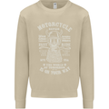 Motorcycle Repair Motorbike Biker Mens Sweatshirt Jumper Sand