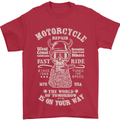 Motorcycle Repair Motorbike Biker Mens T-Shirt Cotton Gildan Red