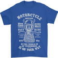 Motorcycle Repair Motorbike Biker Mens T-Shirt Cotton Gildan Royal Blue