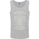 Motorcycle Repair Motorbike Biker Mens Vest Tank Top Sports Grey