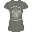 Motorcycle Repair Motorbike Biker Womens Petite Cut T-Shirt Charcoal