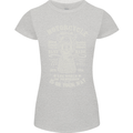Motorcycle Repair Motorbike Biker Womens Petite Cut T-Shirt Sports Grey