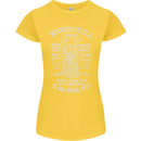 Motorcycle Repair Motorbike Biker Womens Petite Cut T-Shirt Yellow