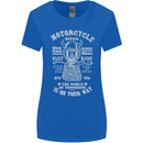 Motorcycle Repair Motorbike Biker Womens Wider Cut T-Shirt Royal Blue